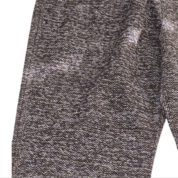 Free People Metallic Knit Jogger Gray Gold Milo Elastic Waist Pull On Size Small - Picture 5 of 8
